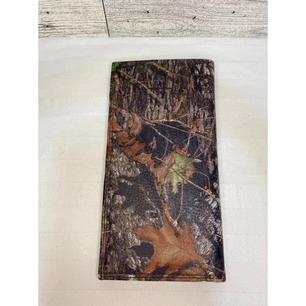 Louisiana Ragin Cajuns Genuine LEATHER Camouflage WALLET NCAA Logo NWT